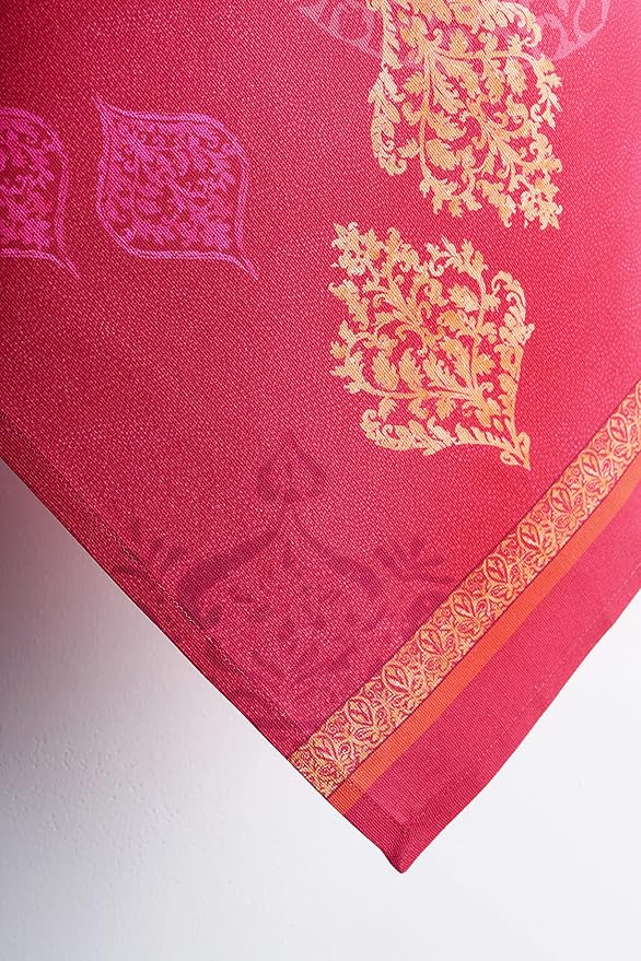 Maison d' Hermine Kitchen Towels Set of 3 100% Cotton 20" x 27.5" Reusable Cloth Tea Dish Towels Absorbent with Hanging Loop for Kitchen Dining Thanksgiving Christmas Decorations (Versailles)