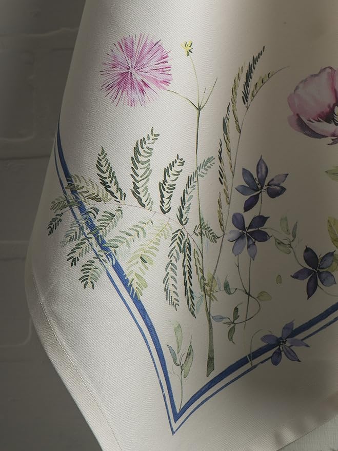 Maison d' Hermine Kitchen Towels Set of 3 100% Cotton 27.50" x 20" Reusable Cloth Tea Dish Towels Absorbent with Hanging Loop for Kitchen, Home, Dining, Cocktail Parties Spring/Summer (Faience)