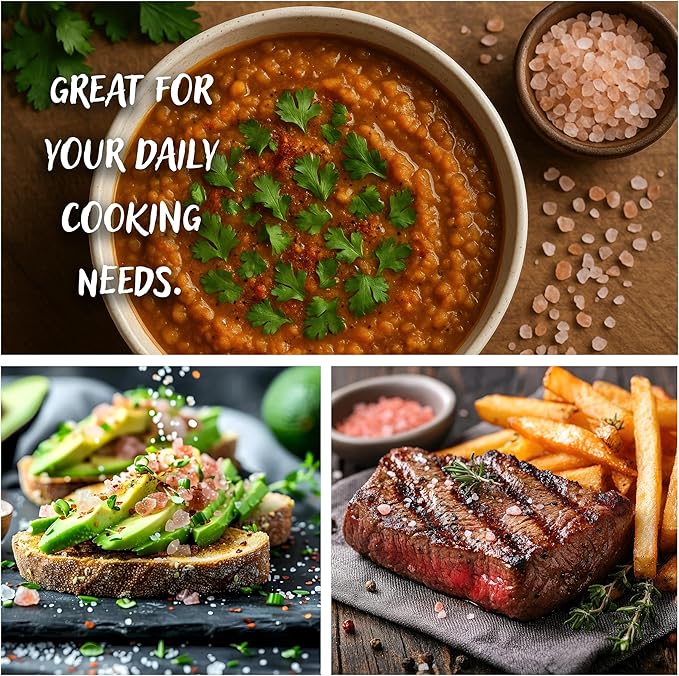 Spice Bounty Pink Himalayan Salt 12.9 oz and Whole Black Pepper 5.8 oz Grinder Set – Coarse Salt and Peppercorns with Adjustable Grinders – Gourmet Seasoning Duo for Cooking & Table Use