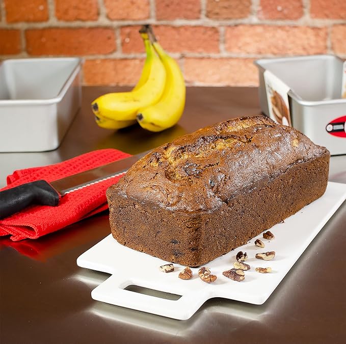 Fat Daddio's BP-5639-2PK Anodized Aluminum Bread Loaf Pan, 4.875 x 2.75 x 2 inch, Set of 2