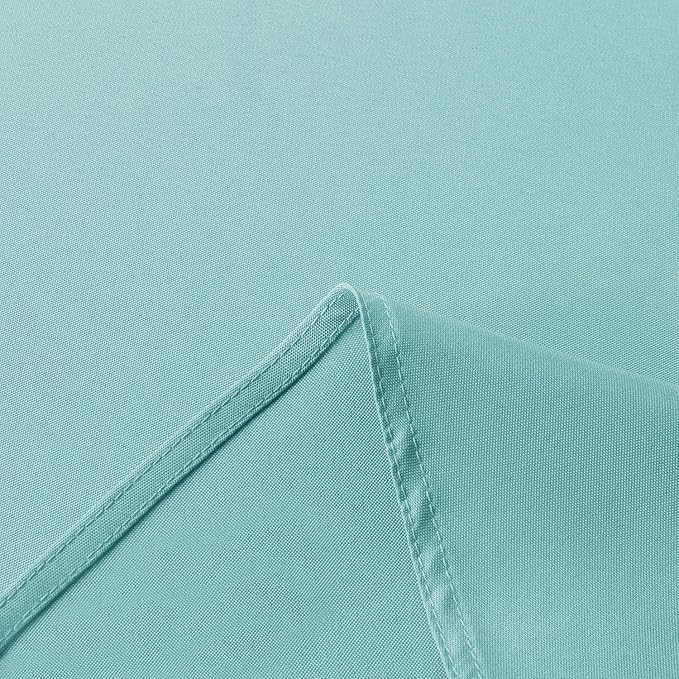 sancua Rectangle Tablecloth - 60 x 120 Inch - Stain and Wrinkle Resistant Washable Polyester Table Cloth, Decorative Fabric Table Cover for Dining Tables, Buffet Parties and Camping, Turquoise