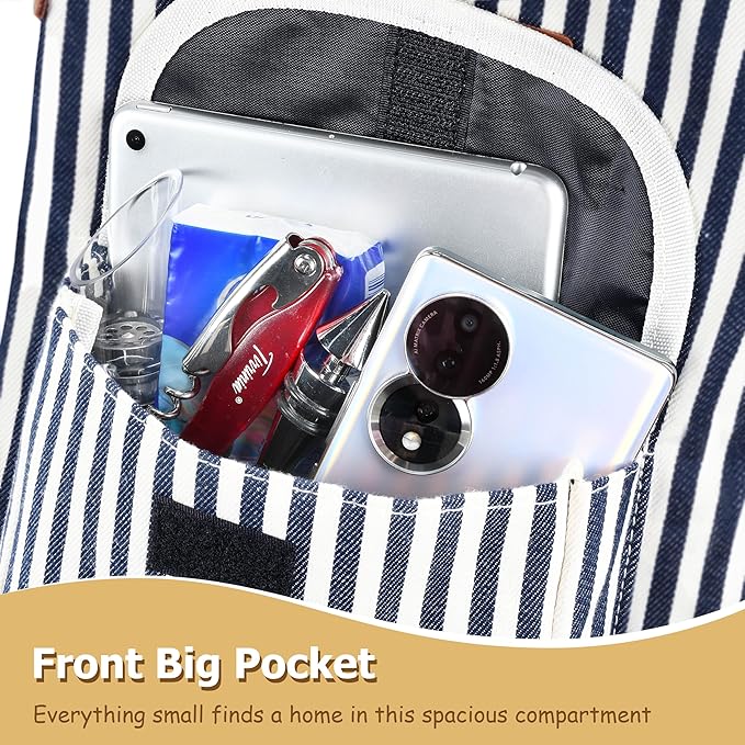 Tirrinia 2 Bottle Wine Gift Tote Carrier - Leakproof & Insulated with large pockets Wine Cooler Bag for Travel, Wine Tasting, Party, Dinner,Great Gift for Wine Lover