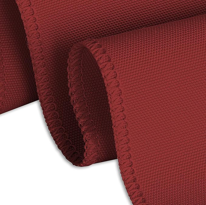 LinenTablecloth 90 x 132-Inch Rectangular Polyester Tablecloth Burgundy