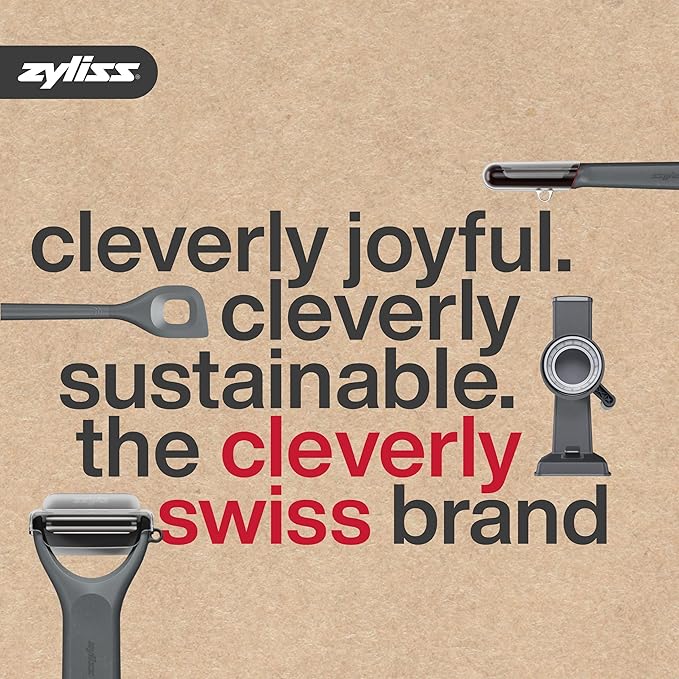 Zyliss Classic Cheese Grater - Handheld Rotary Grater with Handle - Vegetable, Chocolate, Hard Cheese & Nut Grater – White