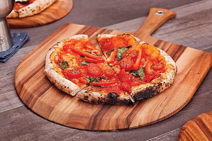 Ironwood Gourmet Napoli Pizza Peel, Acacia Wood 14 x 20 x 0.5 Inches