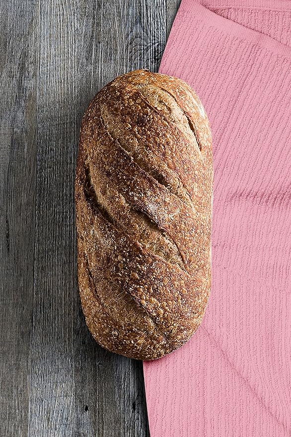 Softolle Bar Mop Towels, Pack of 12-16x19 Inches - 100% Cotton Super Absorbent Towels, Multi-Purpose for Home and Bar Cleaning (Pink)