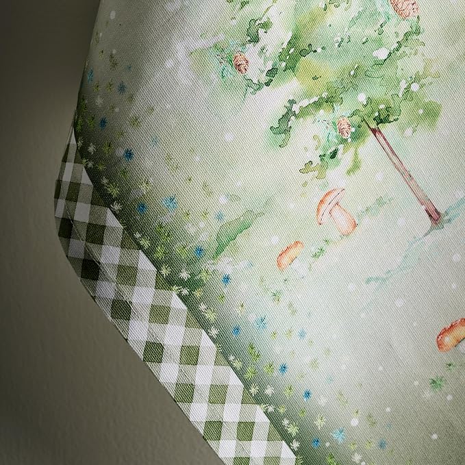 Maison d' Hermine Kitchen Towels Set of 3 100% Cotton 20" x 27.5" Reusable Cloth Tea Dish Towels Absorbent with Hanging Loop for Kitchen Dining Thanksgiving Christmas Decorations (Winter Mornings)