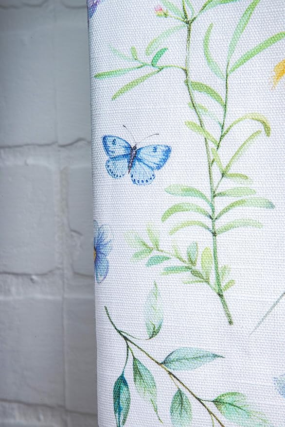 Maison d' Hermine Kitchen Towels Set of 3 100% Cotton 27.50" x 20" Reusable Cloth Tea Dish Towels Absorbent with Hanging Loop for Kitchen, Home, Dining, Cocktail Parties Spring/Summer (Just Floral)