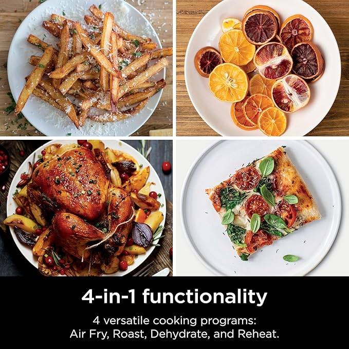 Ninja DoubleStack XL 2-Basket Air Fryer, 10 Quart Capacity for Cooking 4 Foods at Once-Multi-Cooker, Separate Cooking Zones, Easy Clean, Digital Controls, Perfect Holiday Gift