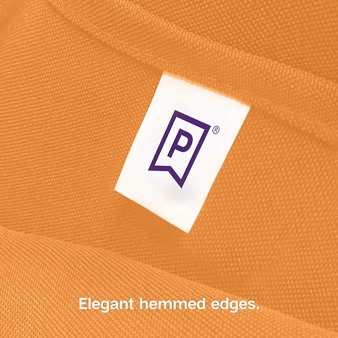 Gee Di Moda Rectangle Tablecloth - 60 x 102 Inch Orange Table Cloth for 6 Foot Rectangle Table - Heavy Duty Washable Fabric - for 6 Ft Buffet Table, Holiday Party, Dinner, Wedding & Baby Shower