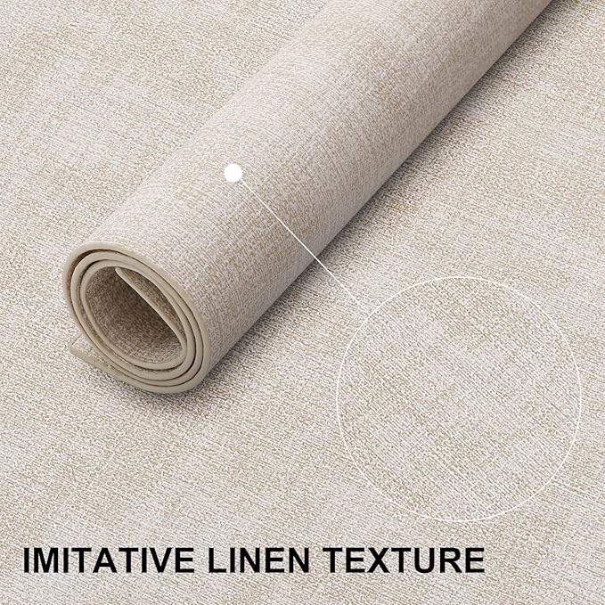 homing Faux Leather Heat Resistant Placemats 4 Packs, Waterproof Wipeable Dining PU Place Mats for Indoor & Outdoor, Easy to Clean, Beige