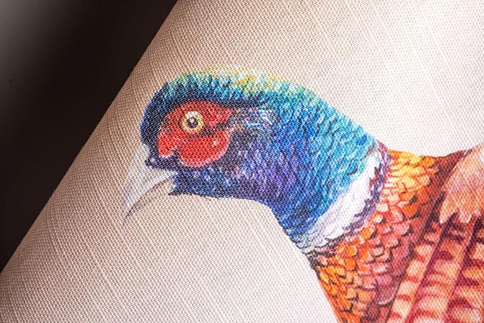 Maison d' Hermine Kitchen Towels Set of 3 100% Cotton 20" x 27.5" Reusable Cloth Tea Dish Towels Absorbent with Hanging Loop for Kitchen Dining Thanksgiving Christmas Decorations (Faisan D'Automne)