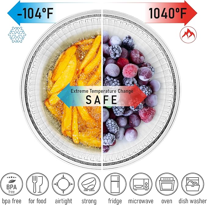 Stackable Space-Saving Set of 5 Nesting Glass Bowls with Acacia Lids for Foodprep, Storage, Mixing & Cooking - Microwave & Oven-ready BPA Free Durable Heat Resistant Inert Borosilicate Glass