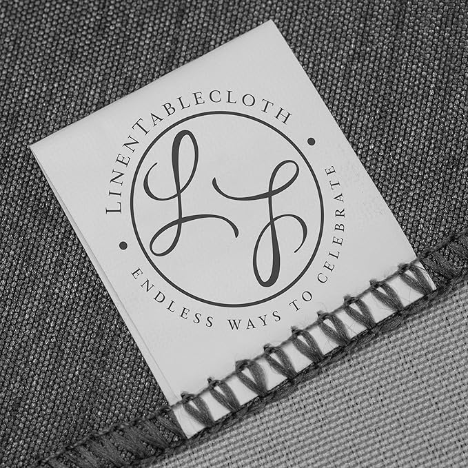 LinenTablecloth 60 x 126-Inch Rectangular Polyester Tablecloth Silver