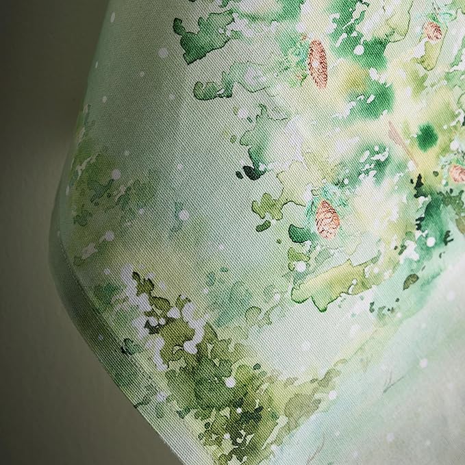 Maison d' Hermine Kitchen Towels Set of 3 100% Cotton 20" x 27.5" Reusable Cloth Tea Dish Towels Absorbent with Hanging Loop for Kitchen Dining Thanksgiving Christmas Decorations (Winter Mornings)