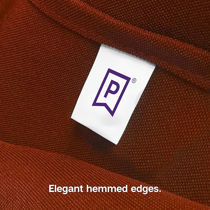 Gee Di Moda Rectangle Tablecloth - 60 x 102 Inch Burnt Orange - Heavy Duty, Wrinkle Resistant, Machine Washable - Ideal for 6 Ft Rectangular Table, Buffet, Dinner, Wedding & Baby Shower