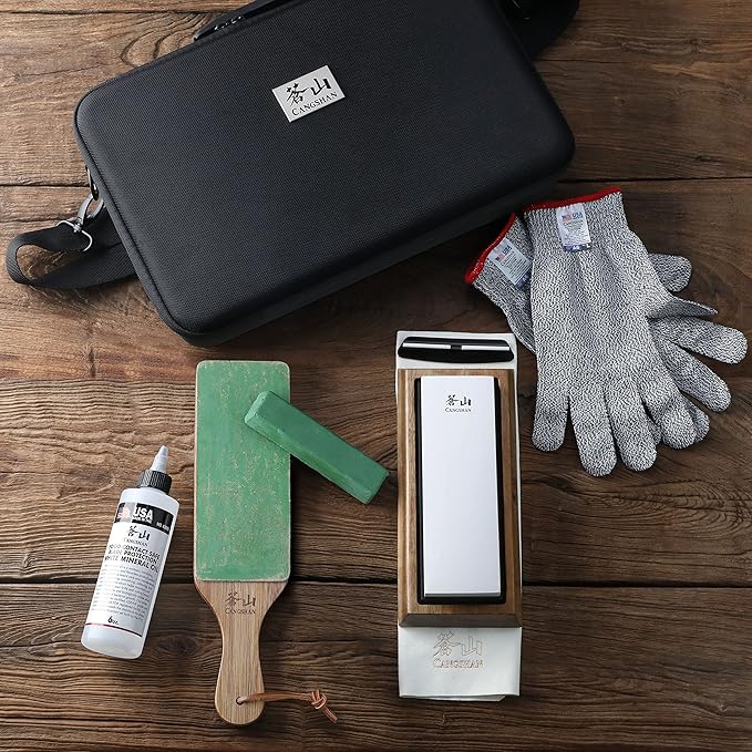 Cangshan 1026757 7-Piece Kitchen Knife Care & Sharpening Kit