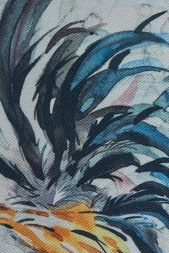 Maison d' Hermine Placemats Set of 2 100% Cotton Washable Cloth Place Mats, Reusable Table Mats for Kitchen Dining Decoration, Party, Wedding, Restaurant Spring/Summer (Campagne, 13" x 19")