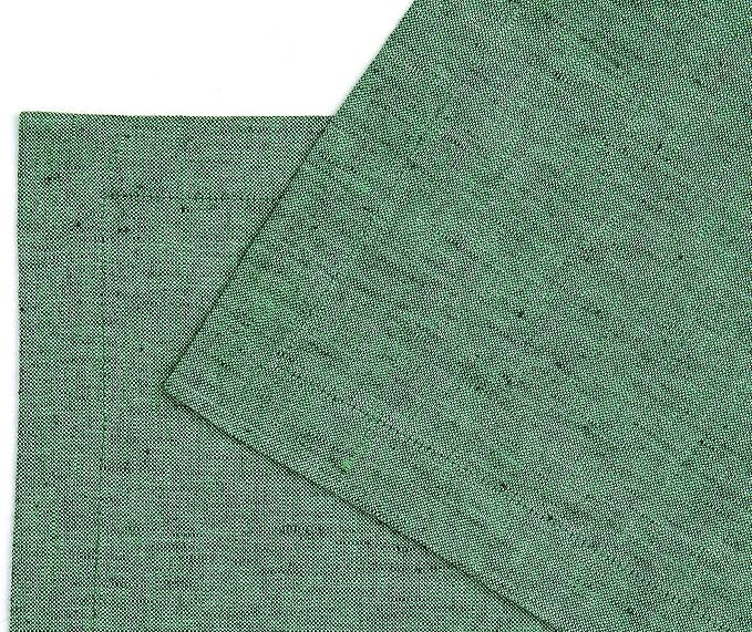Solino Home Linen Placemats Set of 4 - Forest Green Placemats 14 x 19 Inch - 100% Pure Linen Table Mats for Fall, Autumn, Thanksgiving, Christmas, Winter - Athena