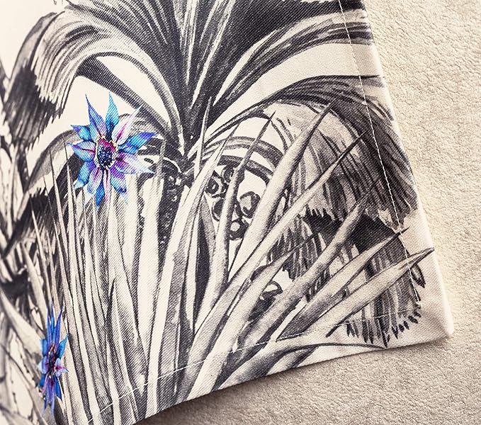 Maison d' Hermine Kitchen Towels Set of 3 100% Cotton 20" x 27.5" Reusable Cloth Tea Dish Towels Absorbent with Hanging Loop for Kitchen Dining Thanksgiving Christmas Decorations (Amazonia)