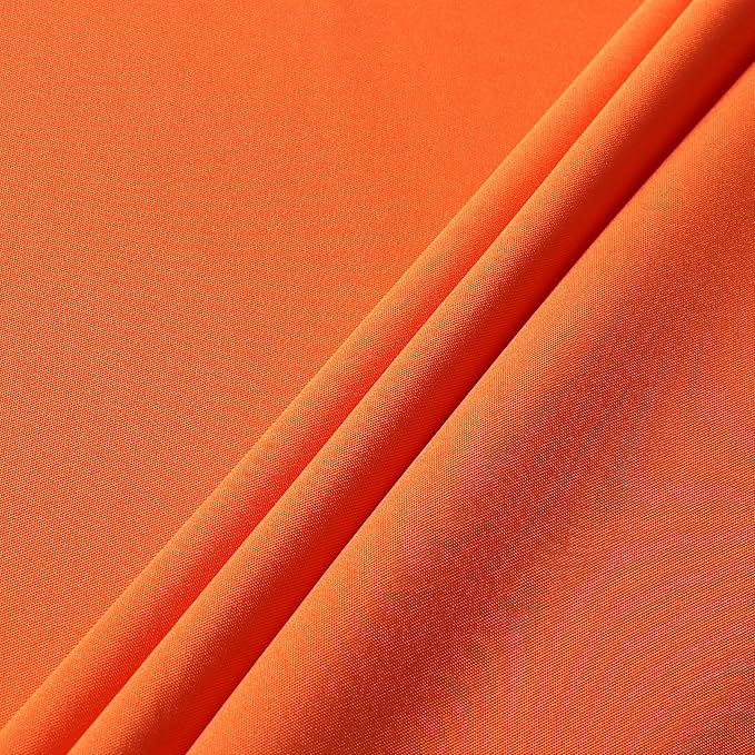 sancua Rectangle Tablecloth - 54 x 78 Inch - Stain and Wrinkle Resistant Washable Polyester Table Cloth, Decorative Fabric Table Cover for Dining Tables, Buffet Parties and Camping, Orange