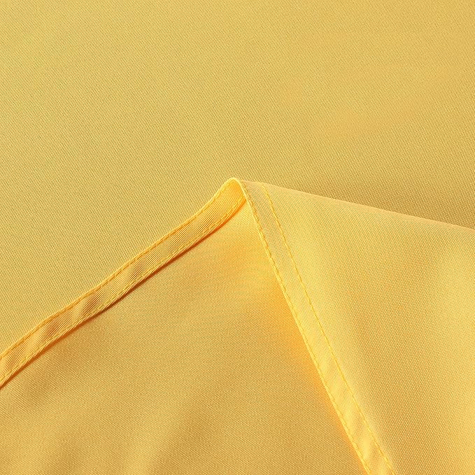 sancua Rectangle Tablecloth - 70 x 90 Inch - Stain and Wrinkle Resistant Washable Polyester Table Cloth, Decorative Fabric Table Cover for Dining Tables, Buffet Parties and Camping, Yellow