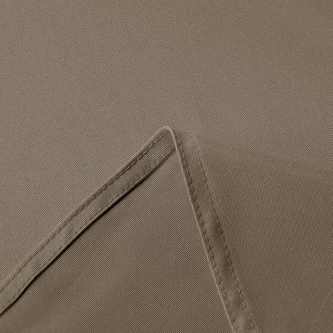 sancua Rectangle Tablecloth - 54 x 108 Inch - Stain and Wrinkle Resistant Washable Polyester Table Cloth, Decorative Fabric Table Cover for Dining Tables, Buffet Parties and Camping, Taupe