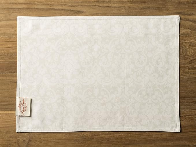 Maison d' Hermine Placemats Set of 2 100% Cotton Washable Cloth Place Mats, Reusable Table Mats for Kitchen Dining Decoration, Party, Wedding, Restaurant Spring/Summer (Campagne, 13" x 19")