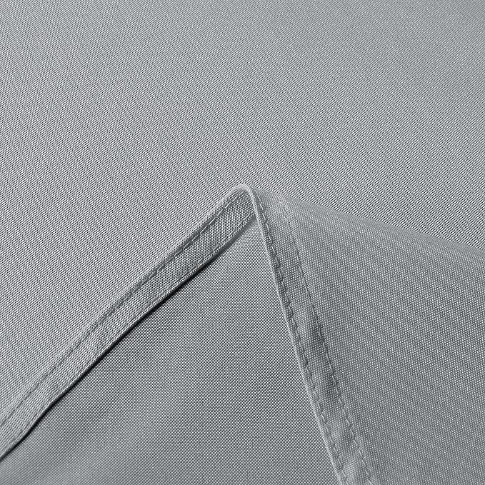 sancua Rectangle Tablecloth - 70 x 90 Inch - Stain and Wrinkle Resistant Washable Polyester Table Cloth, Decorative Fabric Table Cover for Dining Tables, Buffet Parties and Camping, Silver Grey