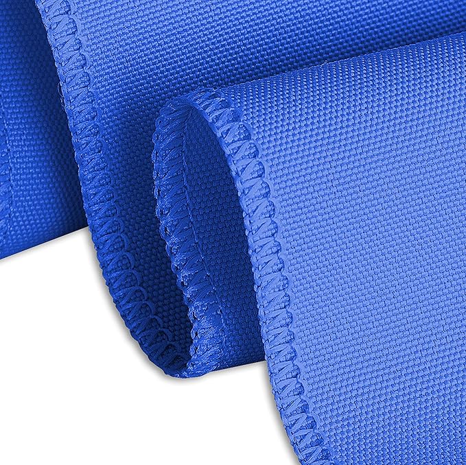 LinenTablecloth 90 x 132-Inch Rectangular Polyester Tablecloth with Rounded Corners, Royal Blue