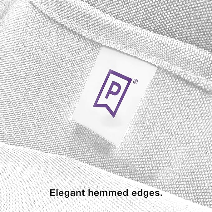 Gee Di Moda Rectangle Tablecloth - 70 x 120 Inch White Table Cloth for 6 or 8 Foot Rectangle Table - Heavy Duty Washable Fabric - for Buffet Table, Holiday Party, Dinner, Wedding & Baby Shower