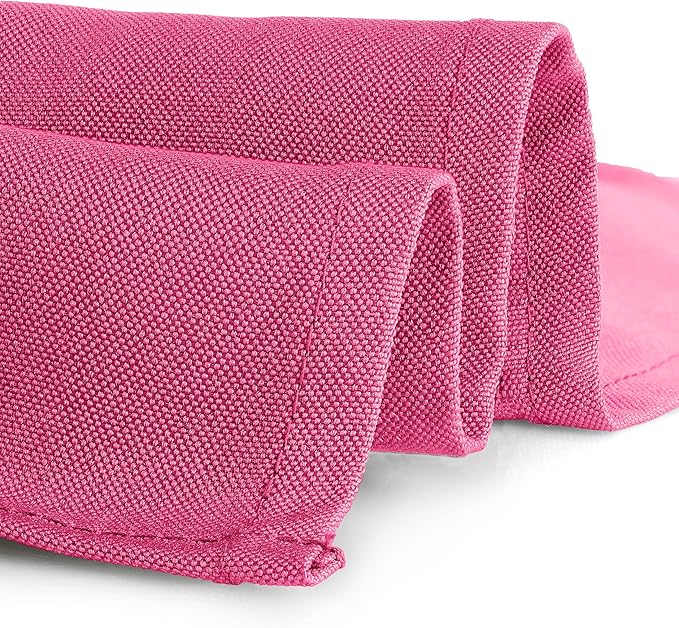 Gee Di Moda Rectangle Tablecloth - 70 x 120 Inch Fuchsia Table Cloth for 6 or 8 Foot Rectangle Table - Heavy Duty Washable Fabric - for Buffet Table, Holiday Party, Dinner, Wedding & Baby Shower