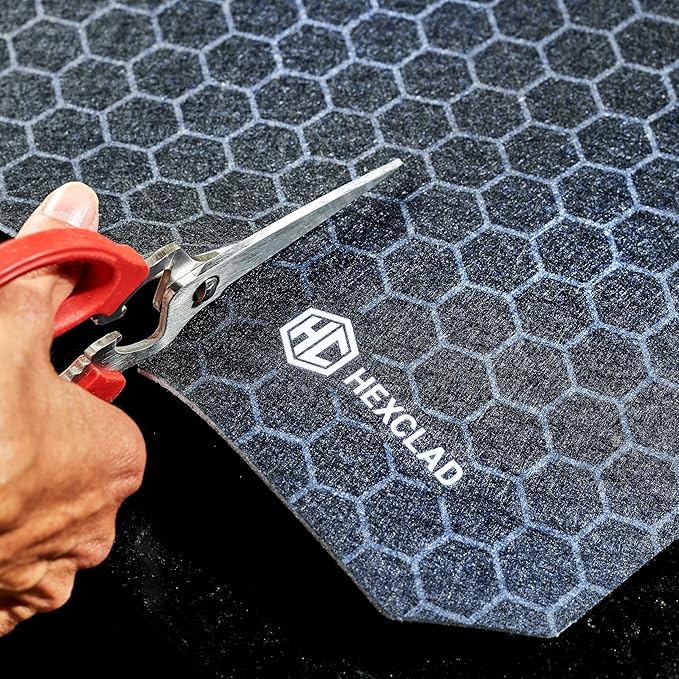 HexClad 2-Piece Dish Drying Mat Set Made of Absorbent Fabric that Holds up to 8oz of Liquid, Ultra-Thin Design for Fast Drying, Waterproof and Non-Slip Backing, Cut for a Universal Fit that Won’t Fray