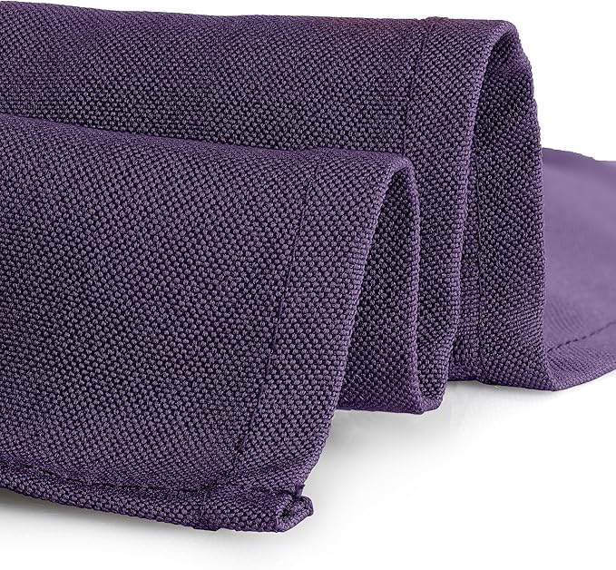 Gee Di Moda Rectangle Tablecloth - 60 x 84 Inch Purple Table Cloth for 5 Foot Rectangle Table - Heavy Duty Washable Fabric - for 5 Ft Buffet Table, Holiday Party, Dinner, Wedding & Baby Shower
