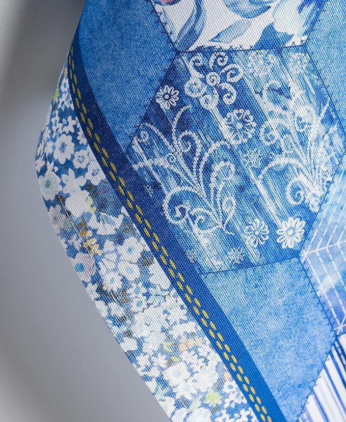 Maison d' Hermine Kitchen Towels Set of 3 100% Cotton 27.50" x 20" Reusable Cloth Tea Dish Towels Absorbent with Hanging Loop for Kitchen, Home, Dining, Cocktail Parties Spring/Summer (Summer Blues)