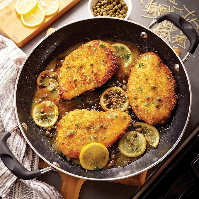 Tramontina Aluminum Non Stick 11-Piece Nesting Pots and Pans Set with Lids - Naval, Kitchen Nonstick Cookware Set, Dishwasher and Oven Safe