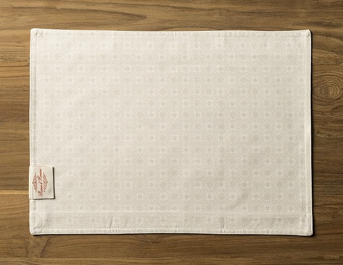 Maison d' Hermine Placemats Set of 2 100% Cotton Washable Cloth Place Mats, Reusable Table Mats for Kitchen Dining Decoration, Party, Wedding, Restaurant Spring/Summer (Birdies On Wire, 13" x 19")